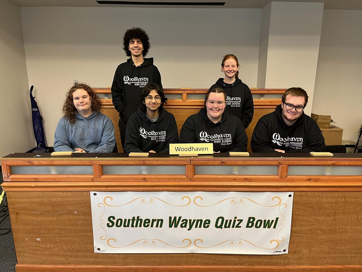 The Warriors quiz bowl team sits victorious as the 5th seed at tournament
