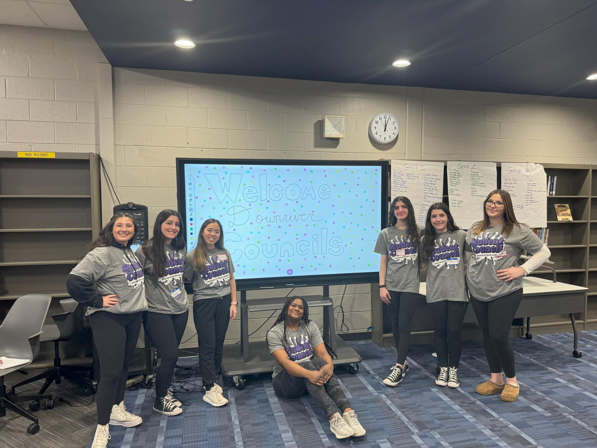 Woodhaven STUCO leaders attend the Student Council DRL conference at Carlson High School in April.