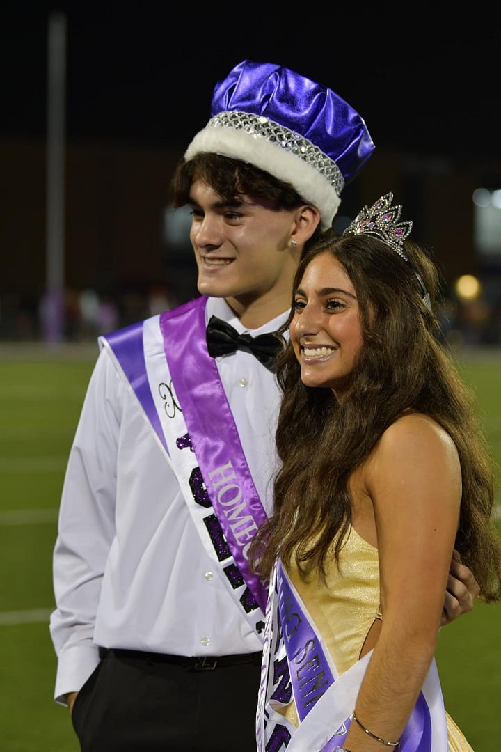 Xavier+Vazquez+and+Pina+Crapanzano+are+Woodhaven+High+Schools+2023+Homecoming+King+and+Queen.+