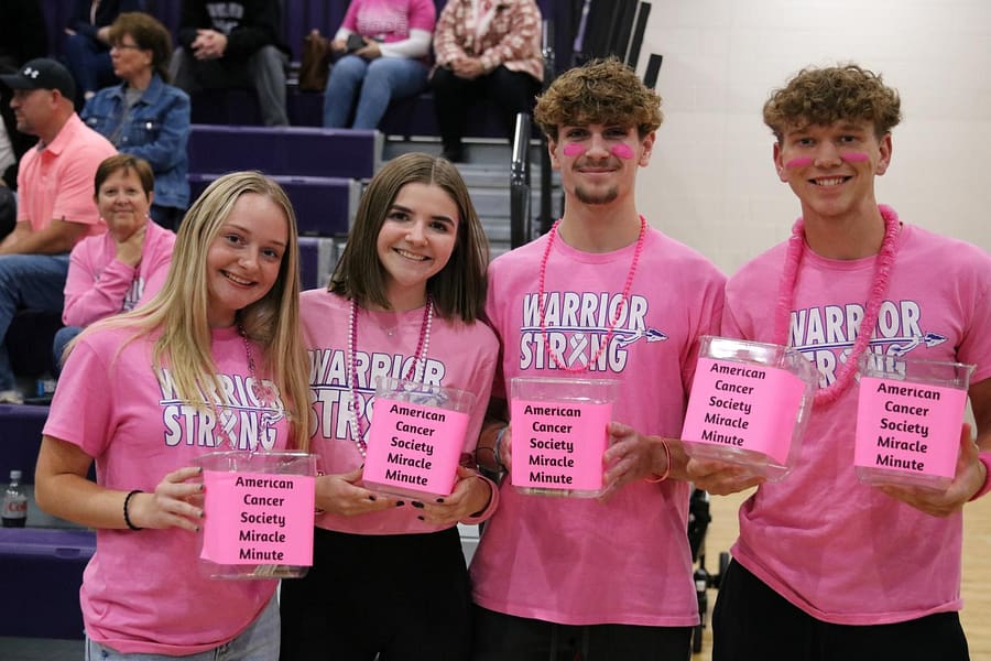 Woodhaven DECA hosts Pink Out to raise money for breast cancer awareness